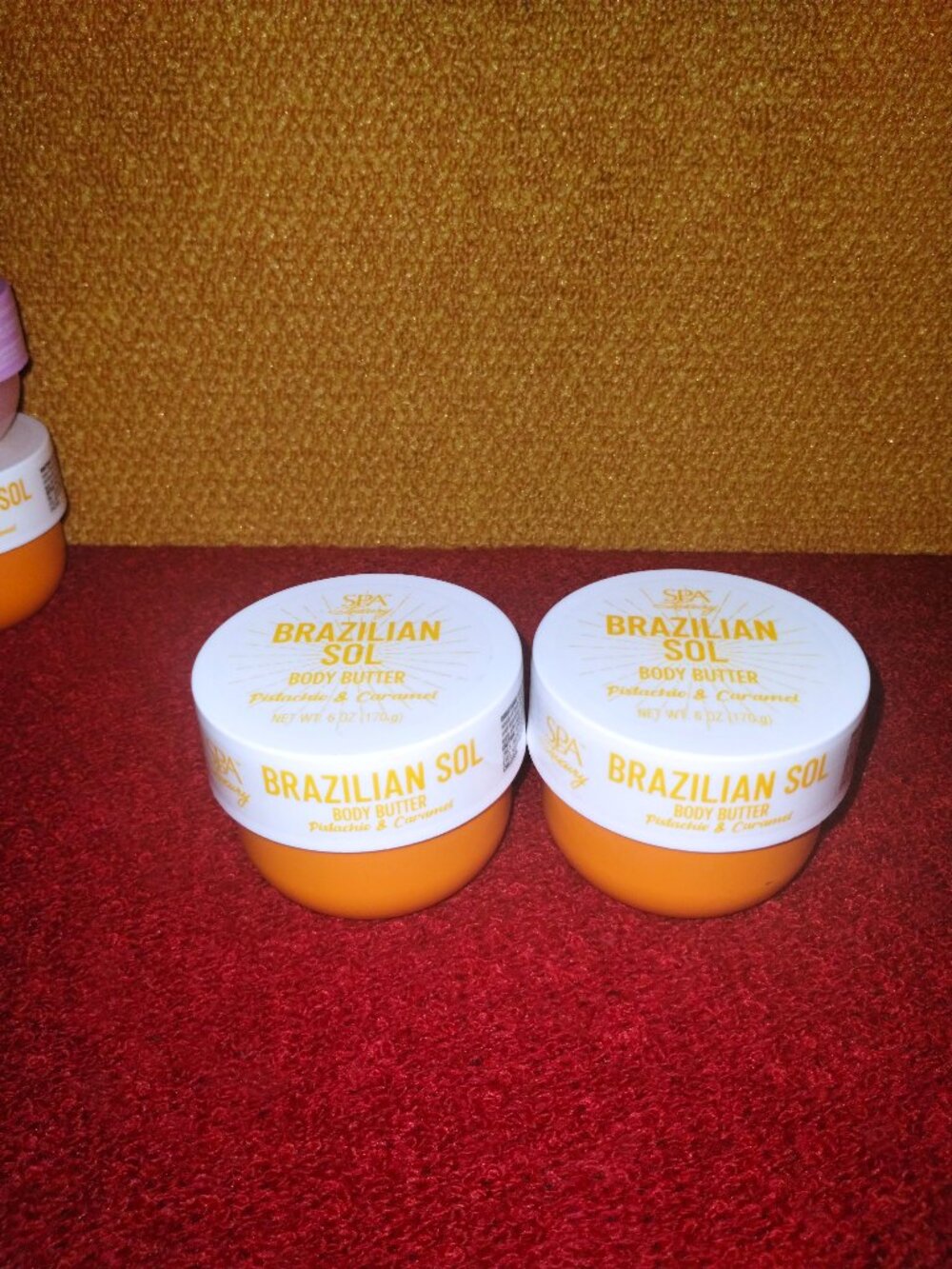 Brazilian Sol Body Butter - Pistachio & Caramel, 170g Each - Pack of 2